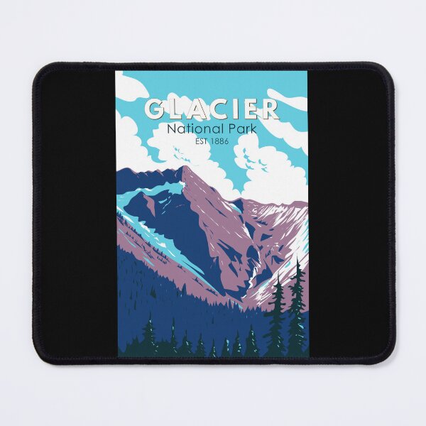 Item preview, Glacier National Park Canada Travel Art Vintage designed and sold by KrisSidDesigns.