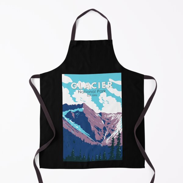 Artikelvorschau, Glacier National Park Kanada Reisekunst Vintage entworfen und verkauft von KrisSidDesigns.
