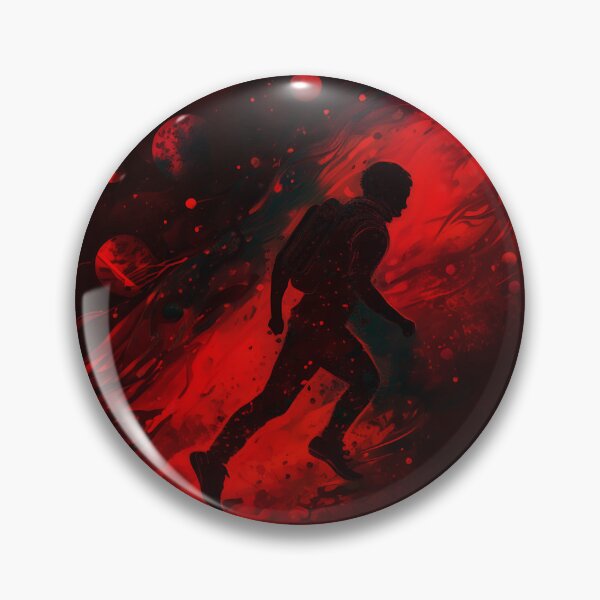 Item preview, Space runner / dark red designed and sold by TheInspiredAI.
