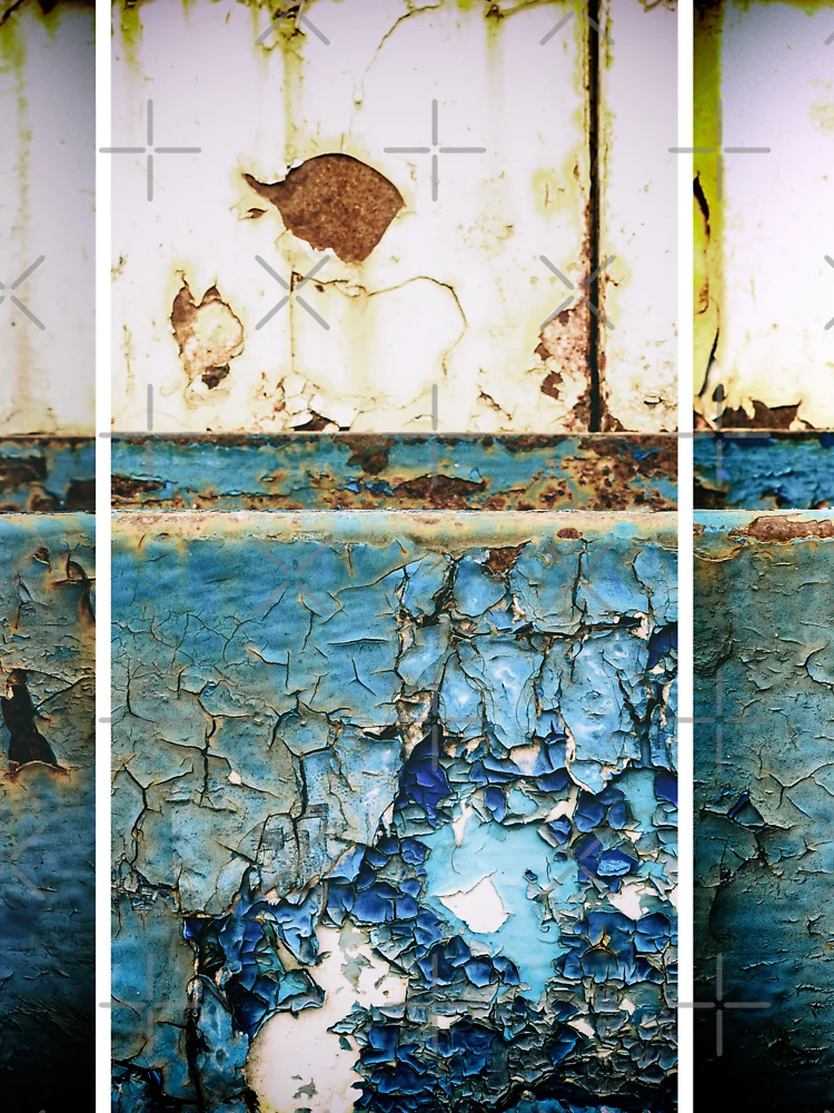 Thumbnail 6 of 6, Pullover Hoodie, Machine Rust Triptych designed and sold by NeonAbstracts.