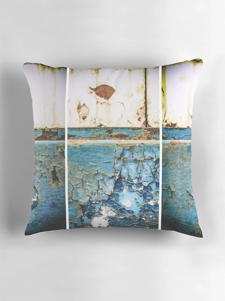 Thumbnail 3 of 4, Pillow, Machine Rust Triptych designed and sold by NeonAbstracts.