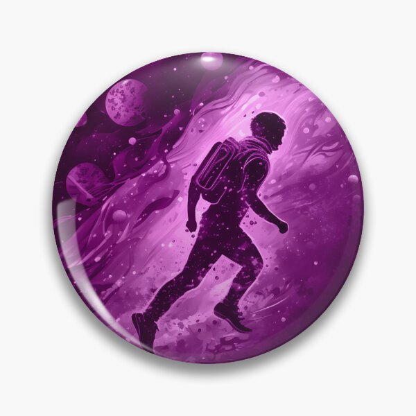 Item preview, Space runner purple designed and sold by TheInspiredAI.