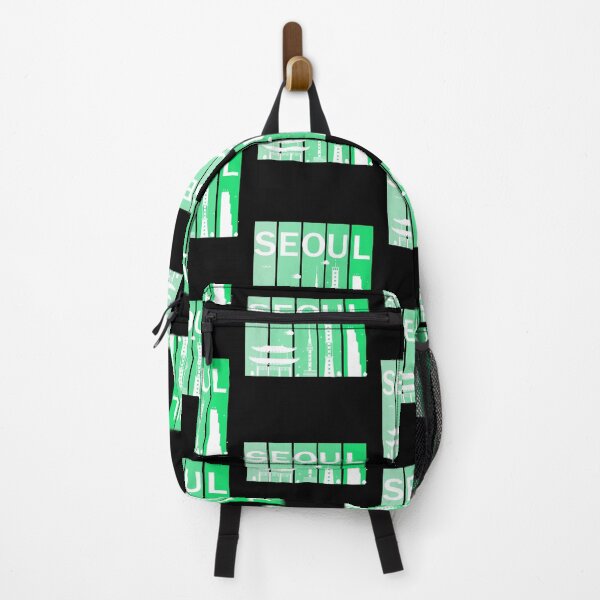 Item preview, Green Gradient Pretty Rainbow Seoul Tower in South Korea's capital designed and sold by Noodle Doodle.