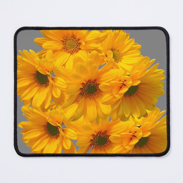 Item preview, SUNNY YELLOW SUNFLOWER BOUQUET GREY ART designed and sold by sharlesart.