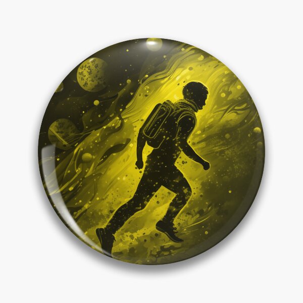 Item preview, Space runner yellow designed and sold by TheInspiredAI.