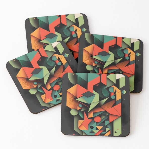 Item preview, geometric shapes- abstract art designed and sold by R.L cases and stickers.