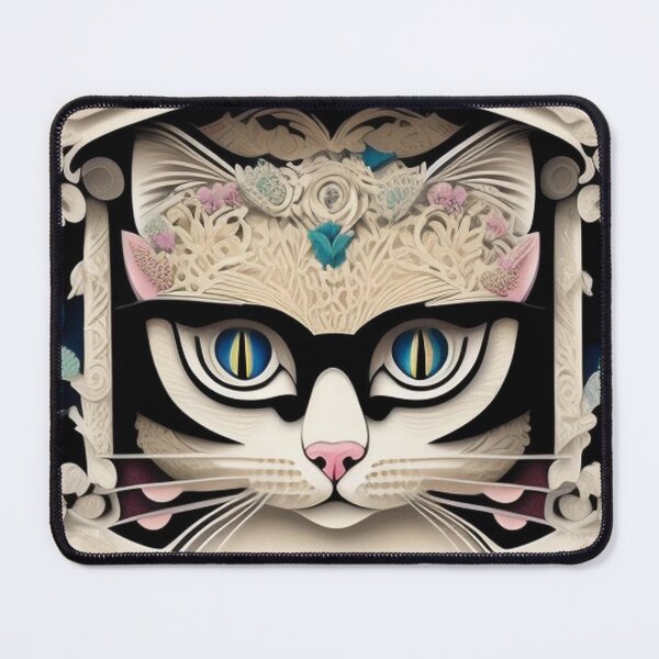 Item preview, A beautiful smart cat's headshot creative art designed and sold by brilliant-com.
