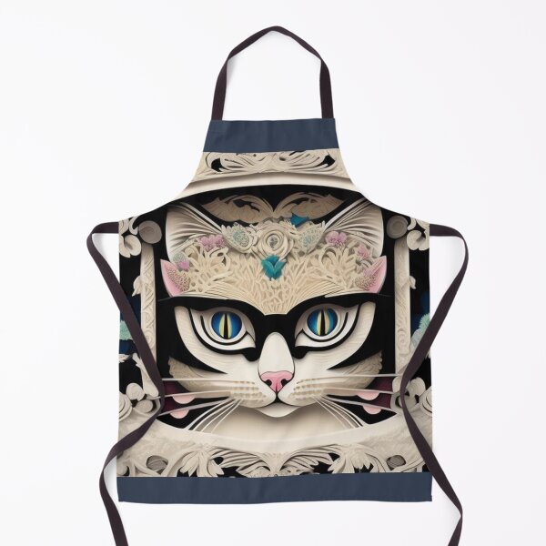 Item preview, A beautiful smart cat's headshot creative art designed and sold by brilliant-com.