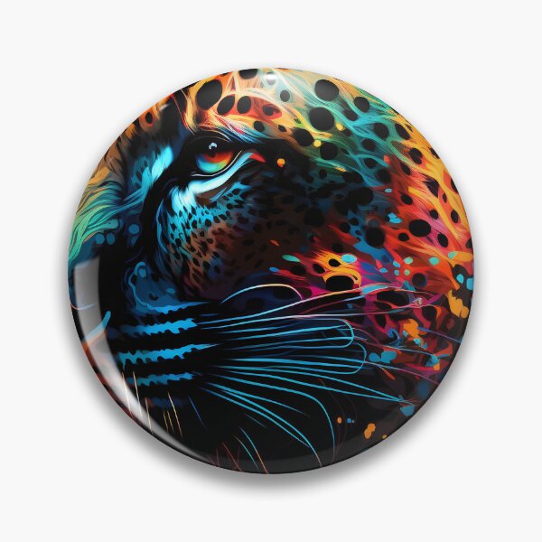 Item preview, wild colorful leopard designed and sold by R.L cases and stickers.