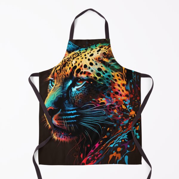 Item preview, wild colorful leopard designed and sold by R.L cases and stickers.