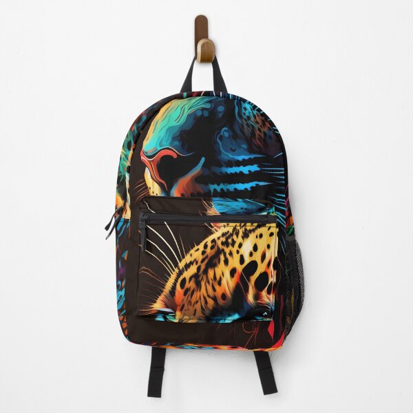 Item preview, wild colorful leopard designed and sold by R.L cases and stickers.