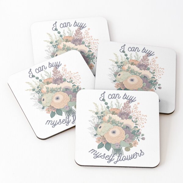 Item preview, I Can Buy Myself Flowers Colorful Romantic Bouquet  designed and sold by BotanicalWoe.