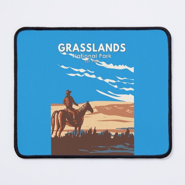 Item preview, Grasslands National Park Canada Travel Art Vintage designed and sold by KrisSidDesigns.