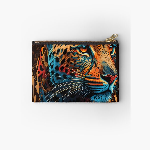 Item preview, wild colorful leopard designed and sold by R.L cases and stickers.