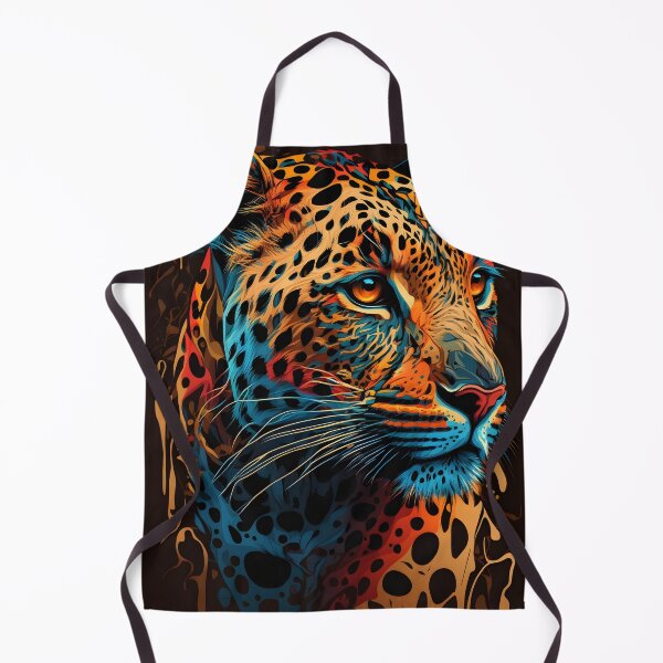 Item preview, wild colorful leopard designed and sold by R.L cases and stickers.
