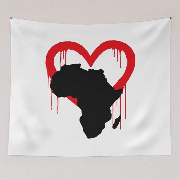 Item preview, Heart Bleeds for Africa; designed and sold by StickerApe.
