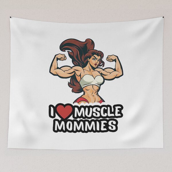 Item preview, I Love Muscle Mommies, I Heart Muscle Mommies designed and sold by NateFellhauer.