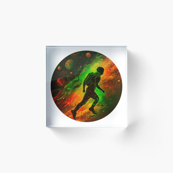 Item preview, Corredor espacial / rojo verde oscuro designed and sold by TheInspiredAI.