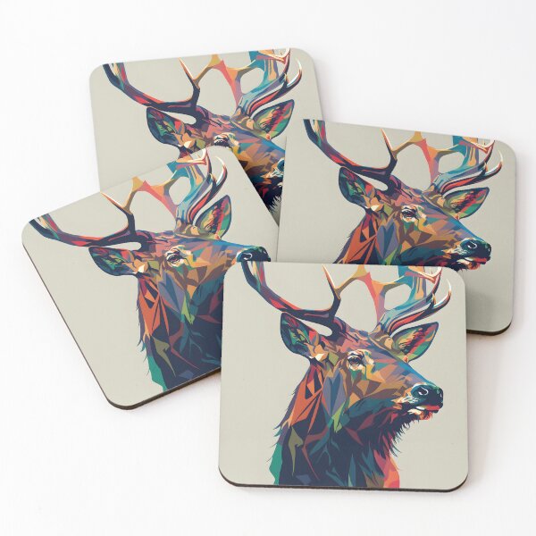Item preview, colorful moose designed and sold by R.L cases and stickers.