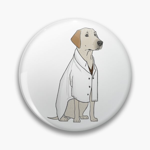Item preview, Science lab! Labrador Retriever in a lab coat designed and sold by saskdigitalart.