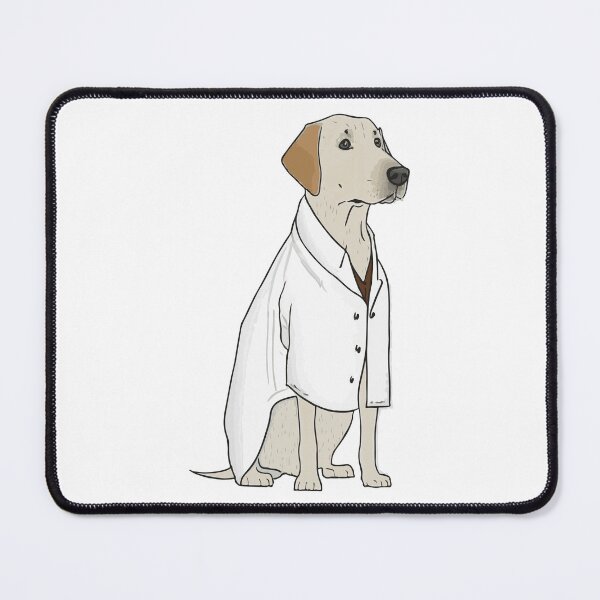 Item preview, Science lab! Labrador Retriever in a lab coat designed and sold by saskdigitalart.