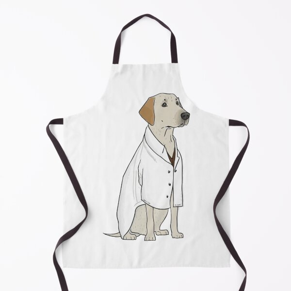 Item preview, Science lab! Labrador Retriever in a lab coat designed and sold by saskdigitalart.