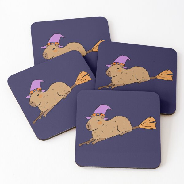 Item preview, Cute witch capybara halloween capybara illustration  designed and sold by Yarafantasyart.