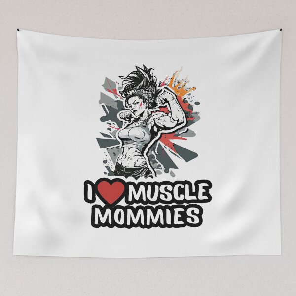Item preview, I Love Muscle Mommies, I Heart Muscle Mommies designed and sold by NateFellhauer.