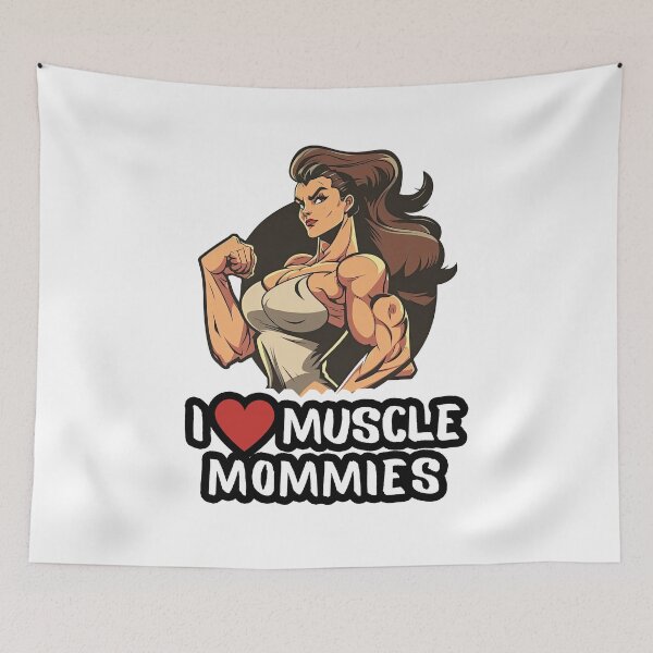Item preview, I Love Muscle Mommies, I Heart Muscle Mommies designed and sold by NateFellhauer.