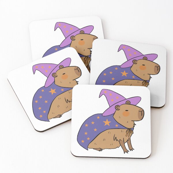 Artikelvorschau, Niedliche Zauberer-Capybara-Halloween-Capybara-Illustration entworfen und verkauft von Yarafantasyart.