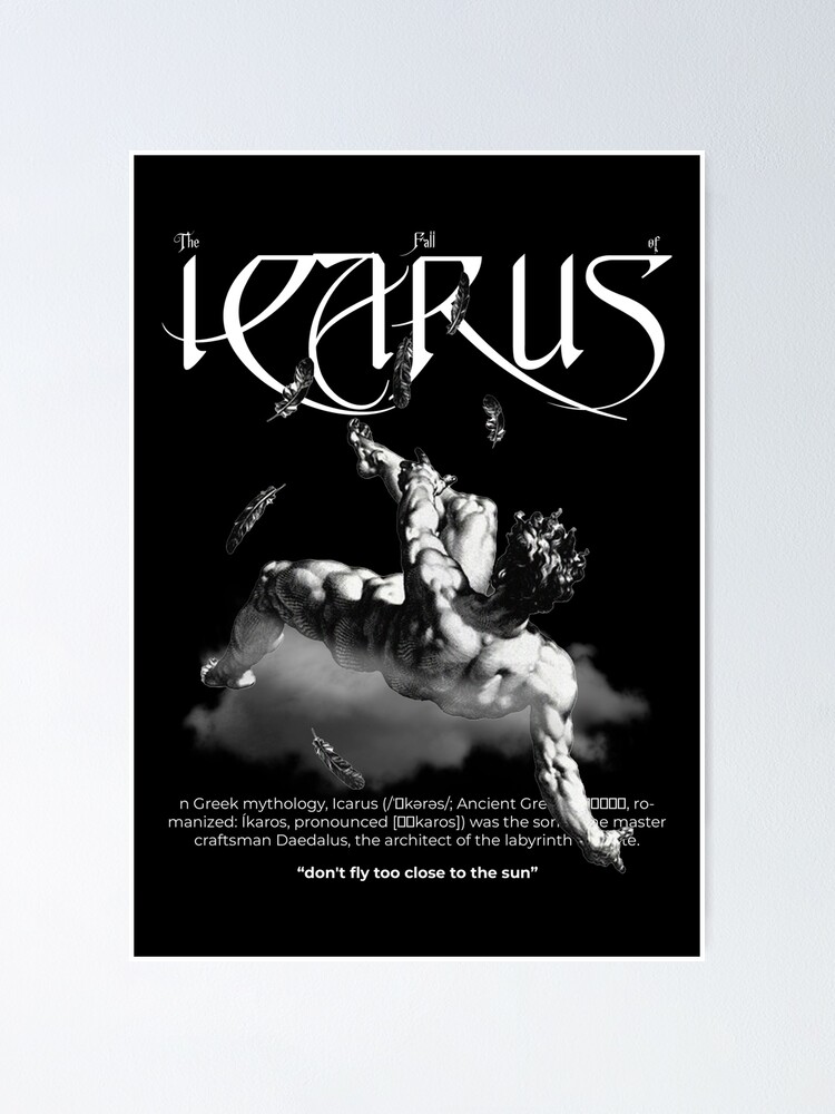 Thumbnail 1 of 3, Poster, Icarus designed and sold by secondbreaktime.