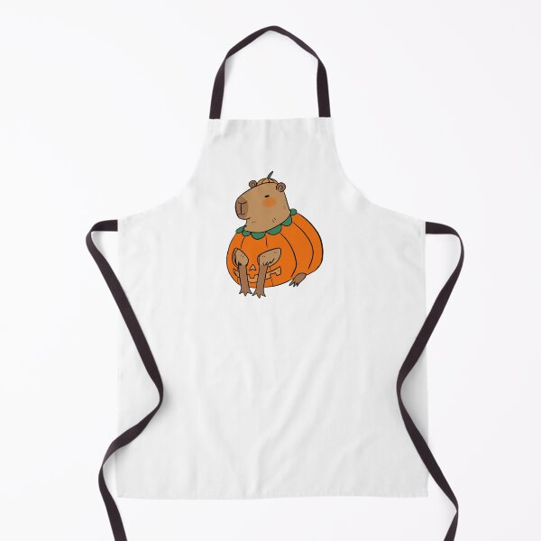 Item preview, Cute pumpkin capybara halloween capybara illustration designed and sold by Yarafantasyart.