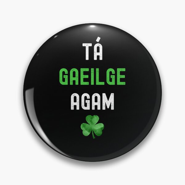 Item preview, Tá Gaeilge Agam Irish Language Shamrock designed and sold by Irishprints.