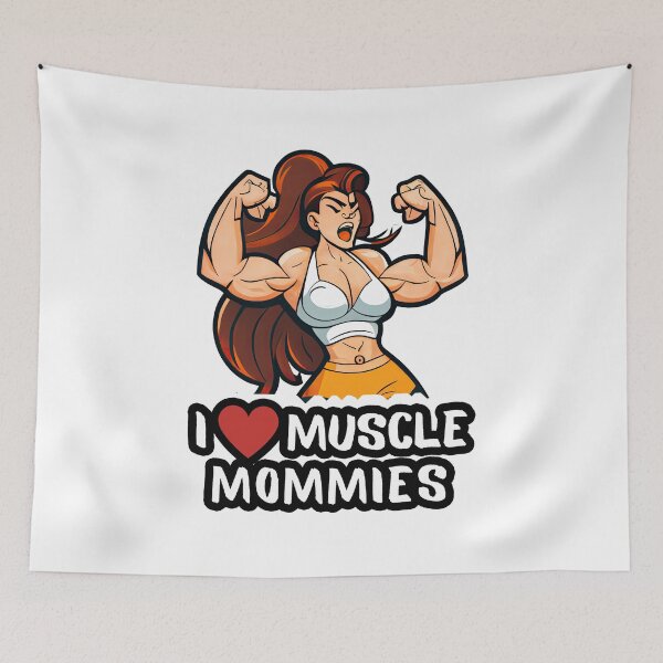 Item preview, I Love Muscle Mommies, I Heart Muscle Mommies designed and sold by NateFellhauer.