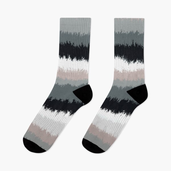 Item preview, Shades of Black, White and Grey, Fuzzy Stripes  designed and sold by OneThreeSix.
