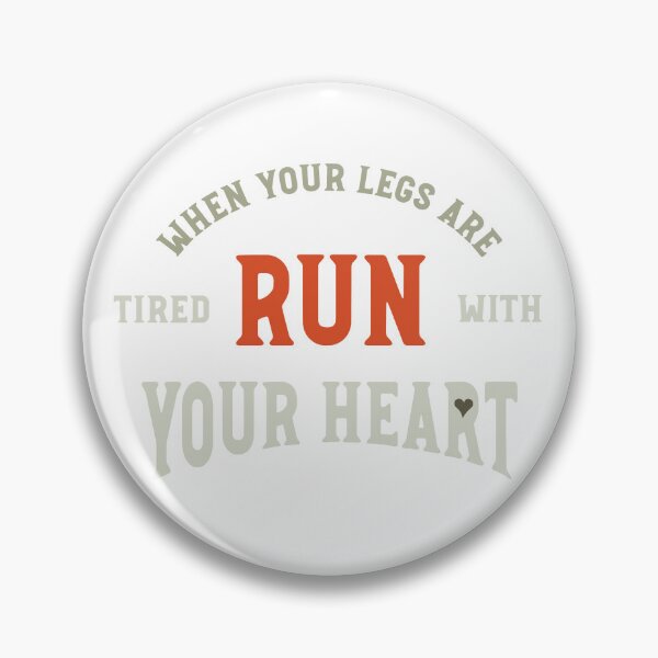 Item preview, Runner Saying Run With Your Heart designed and sold by whyitsme.