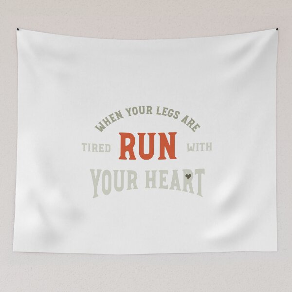 Item preview, Runner Saying Run With Your Heart designed and sold by whyitsme.