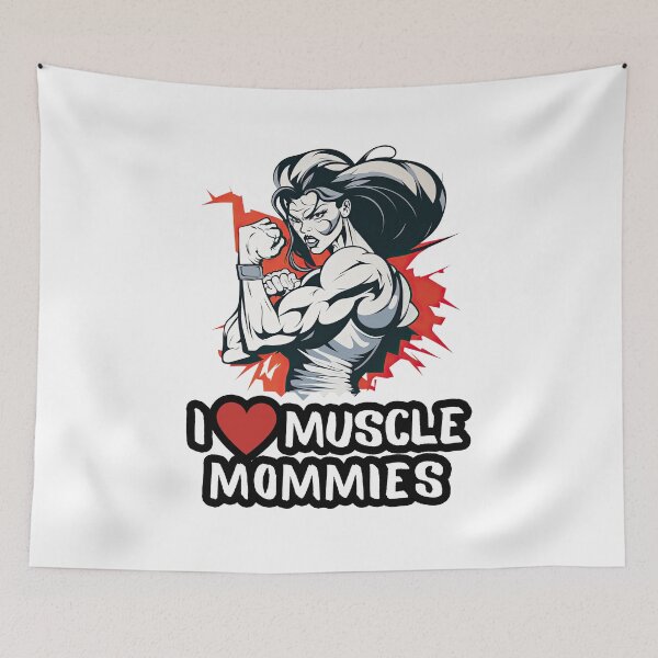 Item preview, I Love Muscle Mommies, I Heart Muscle Mommies designed and sold by NateFellhauer.