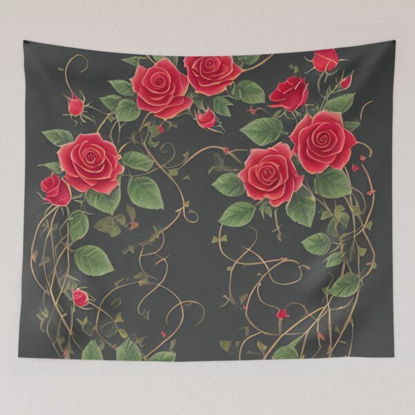 Item preview, Rosy Red Tendrils designed and sold by ~.