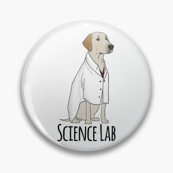 Item preview, Science lab! Labrador Retriever in a lab coat designed and sold by saskdigitalart.