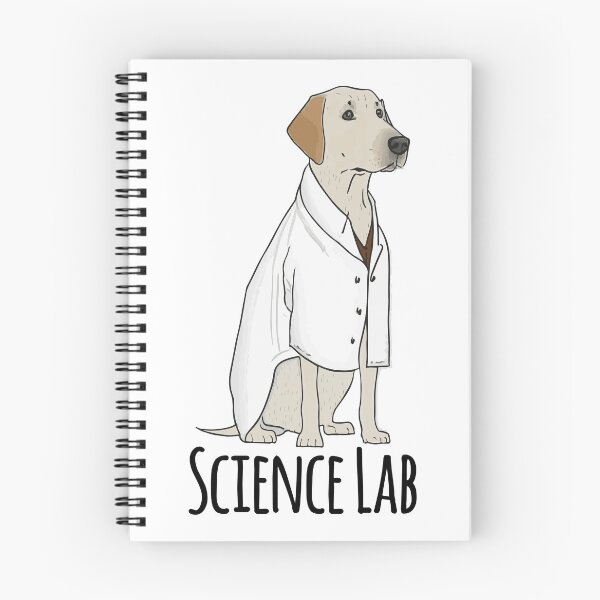 Item preview, Science lab! Labrador Retriever in a lab coat designed and sold by saskdigitalart.