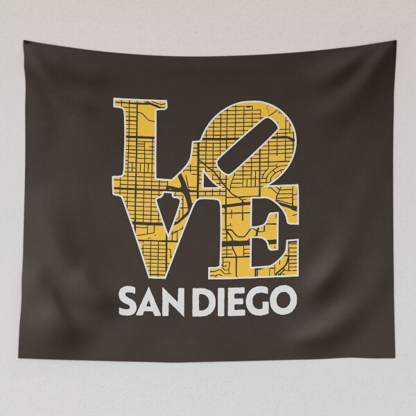 Item preview, Love San Diego City Map San Diego 619 designed and sold by pixeljamz.