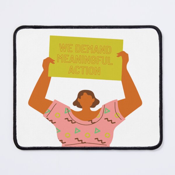 Item preview, Protest sign - we demand meaningful action  designed and sold by PeachesandPear.