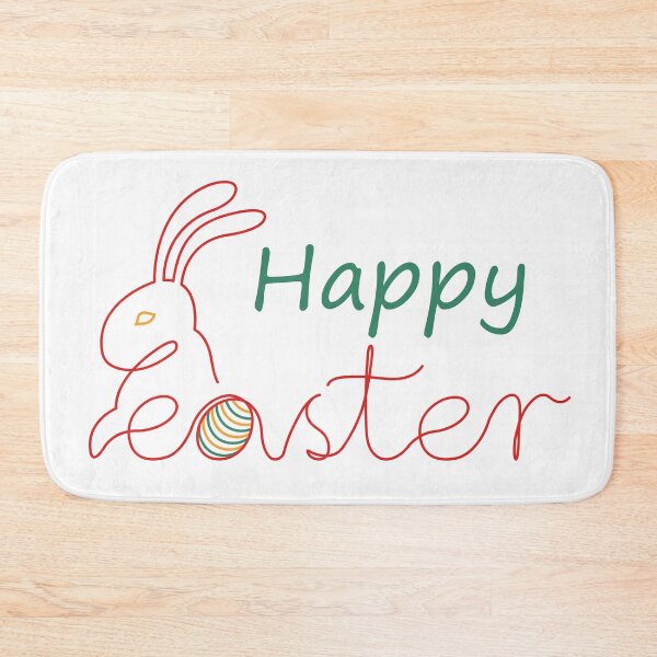 Item preview, Happy Easter one line bunny head original artwork designed and sold by paragonDesign28.