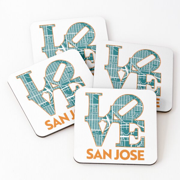 Item preview, Love San Jose City Map San Jose 408 designed and sold by pixeljamz.