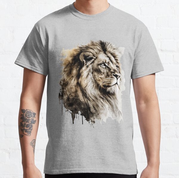 Buy Men's Personalized Lions Football T Shirt Custom Lion Online