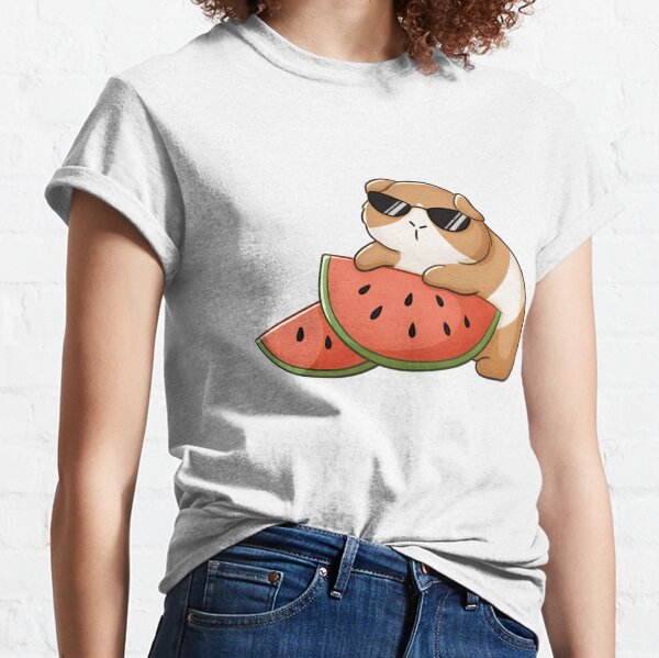 Guinea Pig With Watermelon Classic T-Shirt