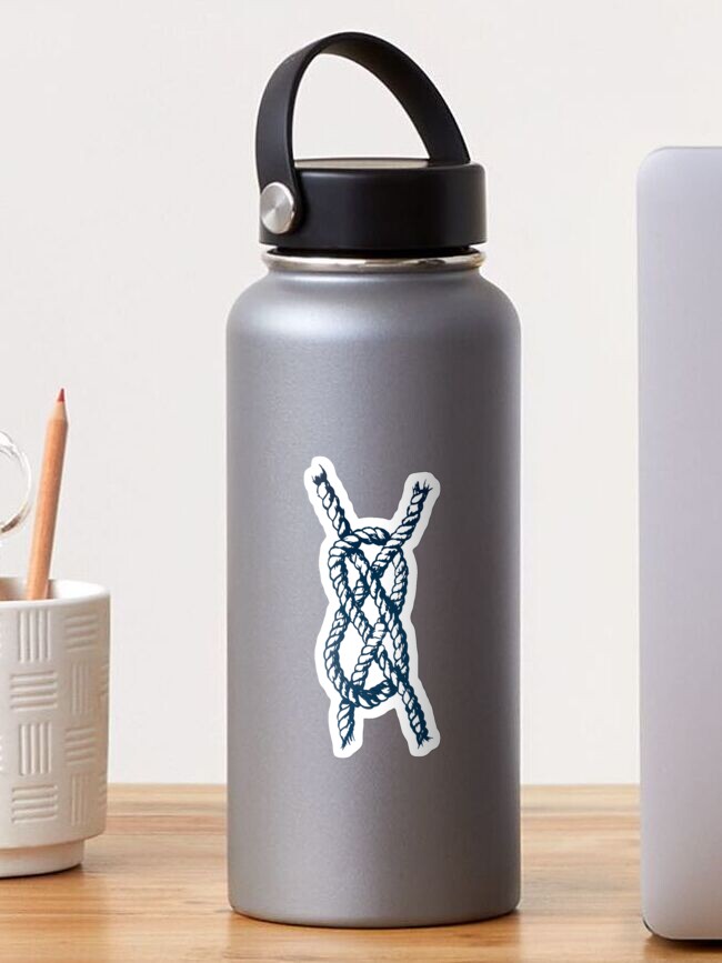 Thumbnail 1 of 3, Sticker, Carrick Bend Knot designed and sold by PaperXuts.