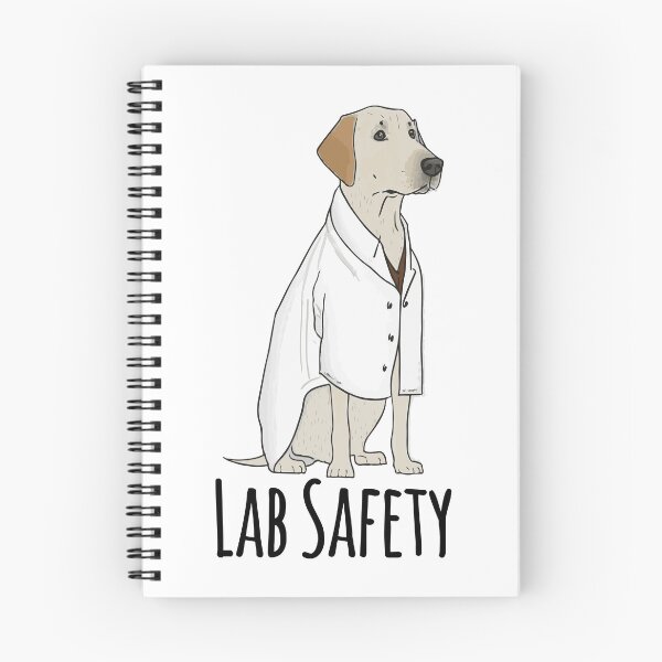 Item preview, Lab Safety! Labrador Retriever in a lab coat designed and sold by saskdigitalart.