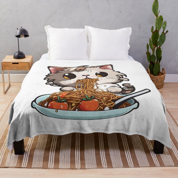 Item preview, Spaghetti Cat, Cat eating Spaghetti designed and sold by RingSenev.